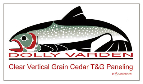 Dolly Varden - Clear Vertical Grain Cedar T&G Paneling
